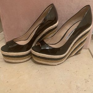 Brian Atwood Wedges Purchased at Saks